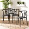 Baxton Studio Warner ModernBlack Plastic Dining Chair Set , PK4 194-4PC-12036-ZORO - alternate 1